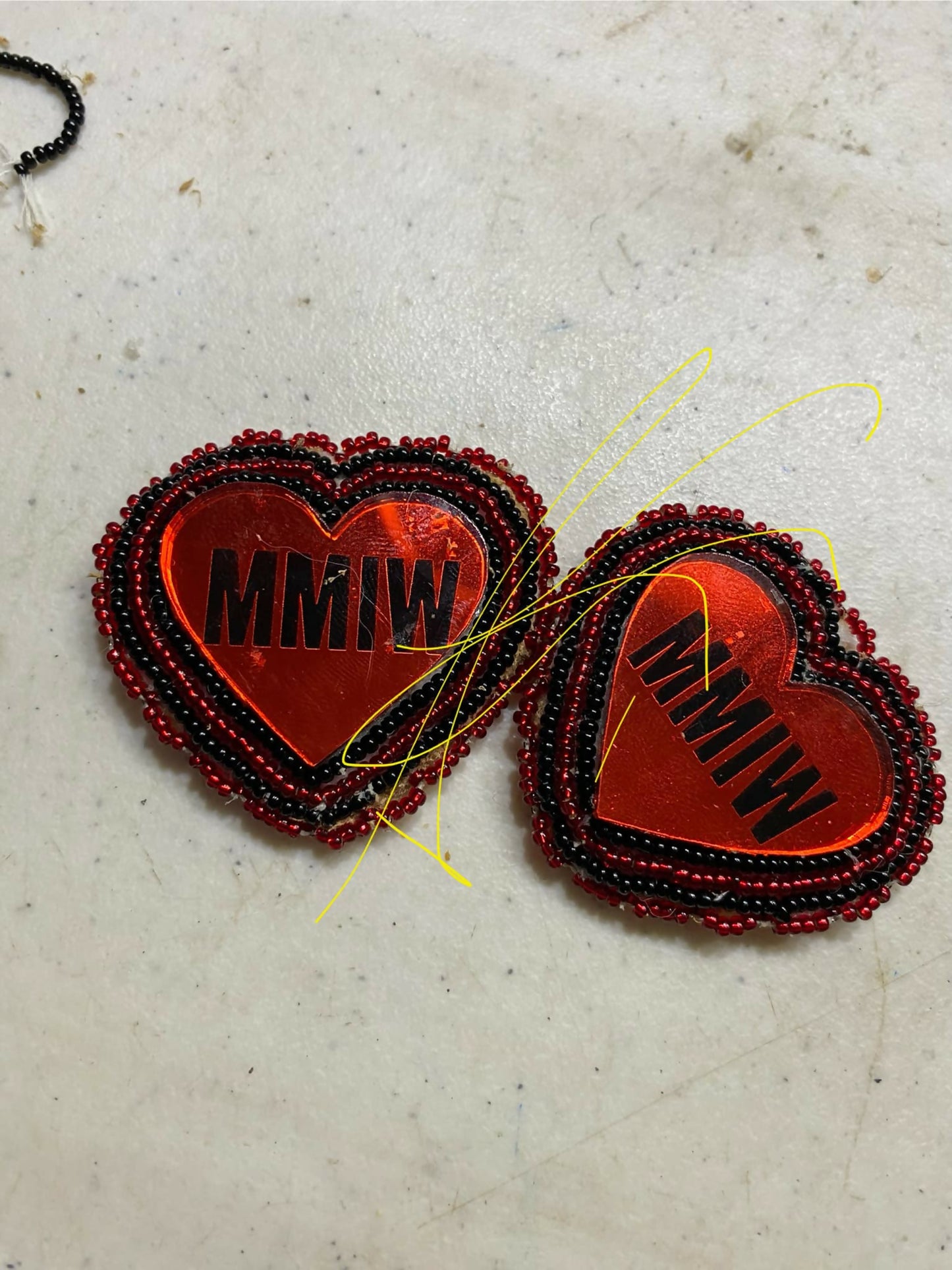 heart earrings