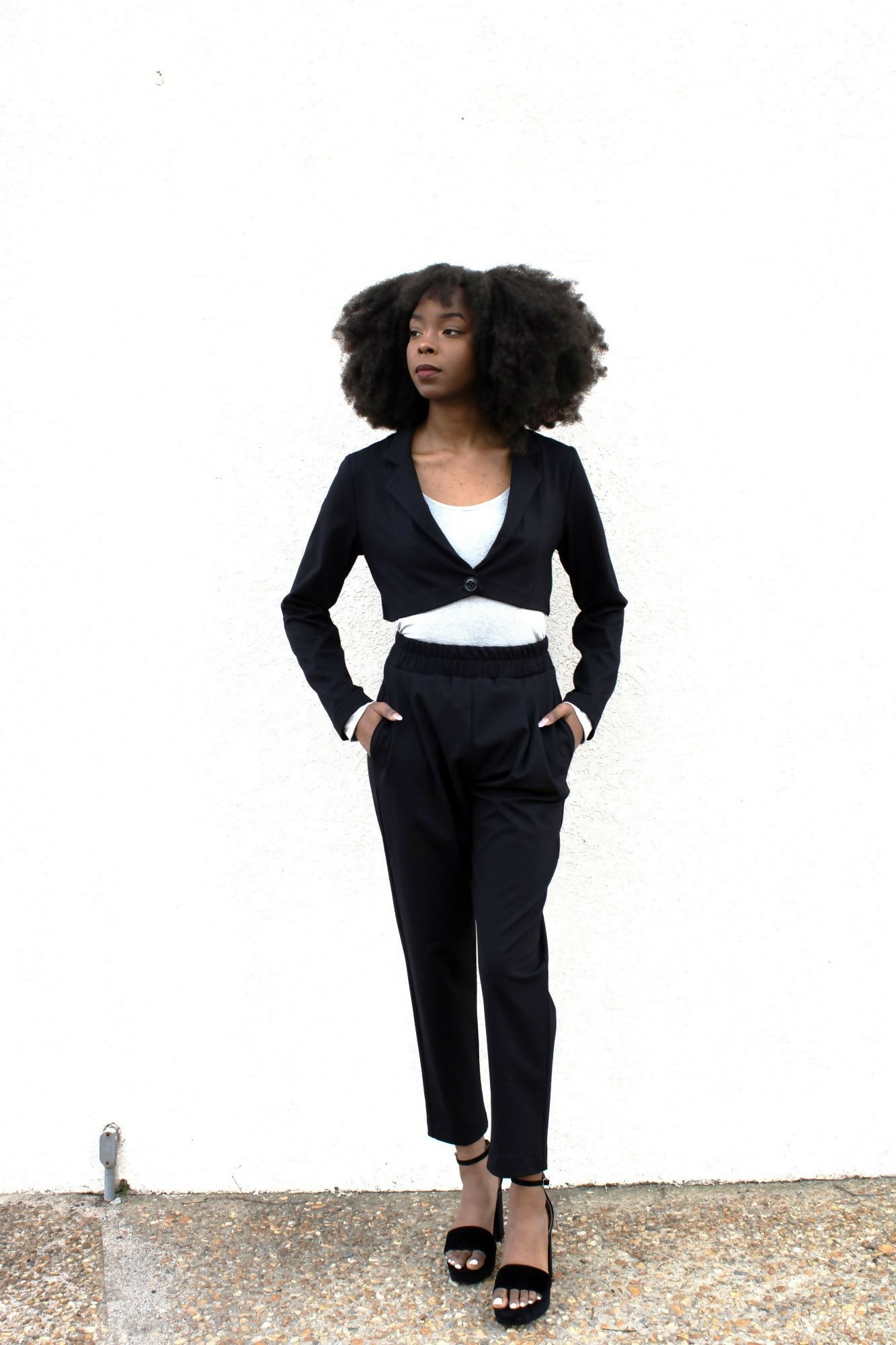 Norma | Black Ankle Length Pants