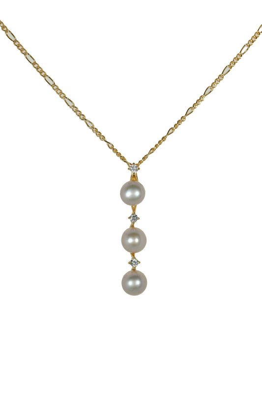 Mailani Akoya Triple Pearl Necklace