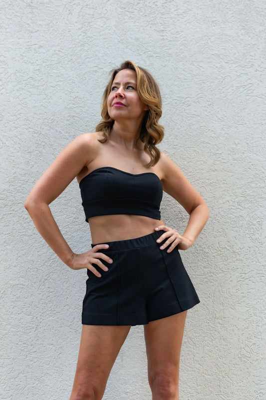 Morgie I Black Ponte Shorts